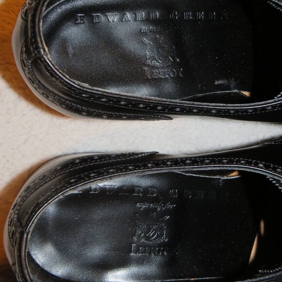 Edward Green x Leffot Hove Black Calf Leather Balmoral Monk Straps 8D NWB main image 15